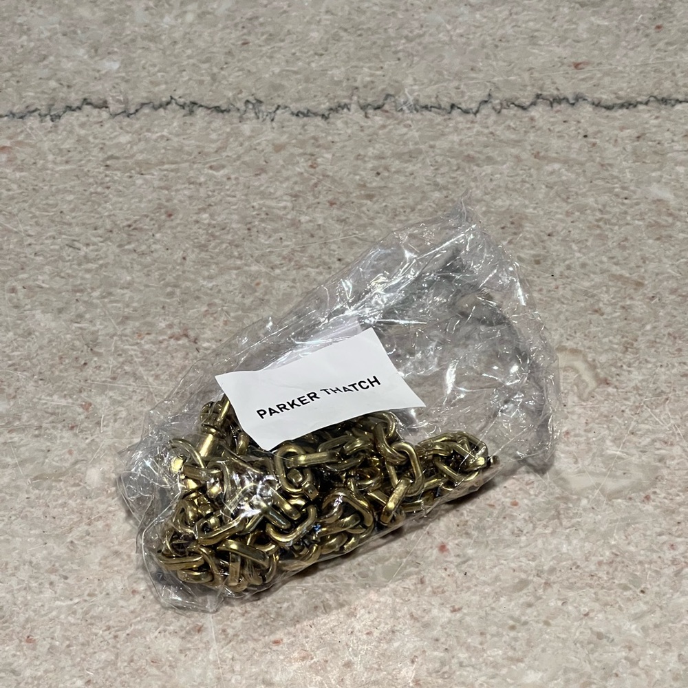 Parker Thatch Gold Link Crossbody Chain Bag Strap - OS - New in Org. Packaging - Picture 8 of 9